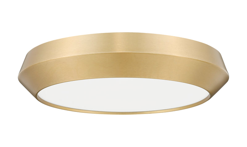 Quasars 1 Light 16" Flush Mount in Modern Gold