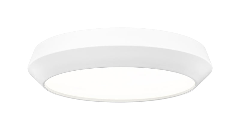 Quasars 1 Light 16" Flush Mount in Matte White