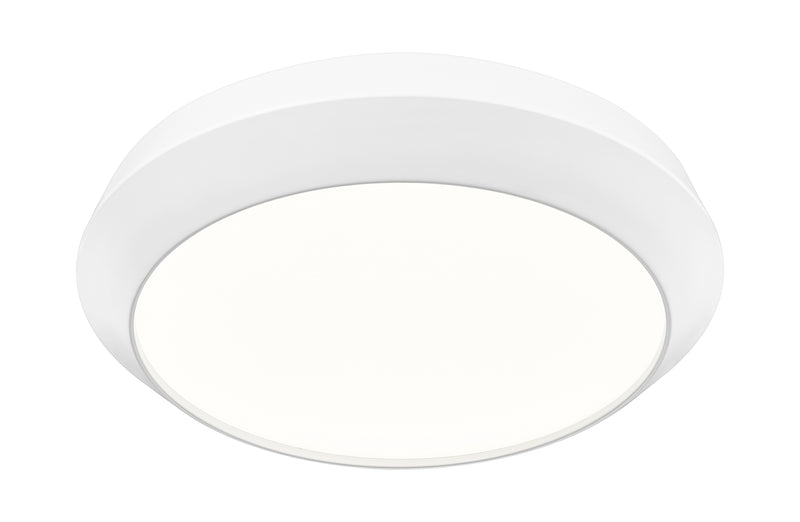 Quasars 1 Light 16" Flush Mount in Matte White