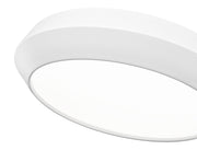 Quasars 1 Light 16" Flush Mount in Matte White