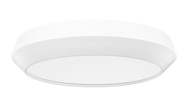 Quasars 1 Light 16" Flush Mount in Matte White