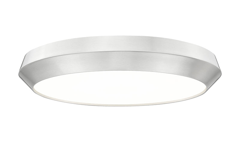 Quasars 1 Light 20" Flush Mount in Brushed Nickel