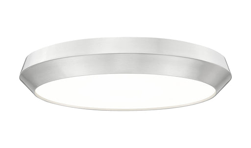 Quasars 1 Light 20" Flush Mount in Brushed Nickel