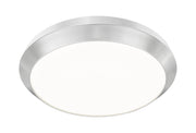 Quasars 1 Light 20" Flush Mount in Brushed Nickel