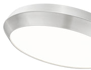 Quasars 1 Light 20" Flush Mount in Brushed Nickel