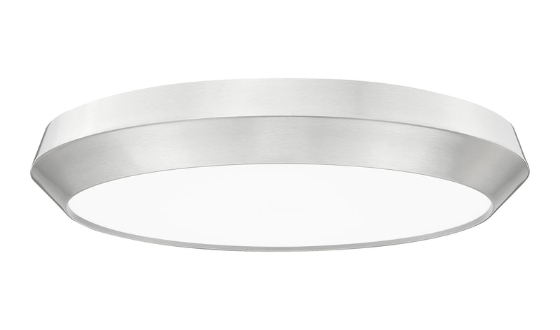 Quasars 1 Light 20" Flush Mount in Brushed Nickel
