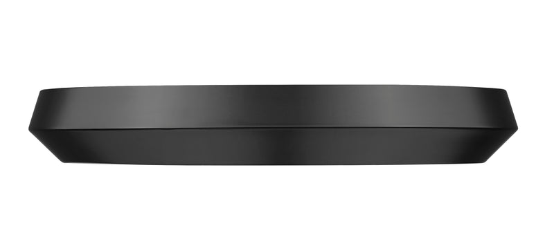 Quasars 1 Light 20" Flush Mount in Matte Black