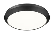 Quasars 1 Light 20" Flush Mount in Matte Black