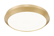 Quasars 1 Light 20" Flush Mount in Modern Gold