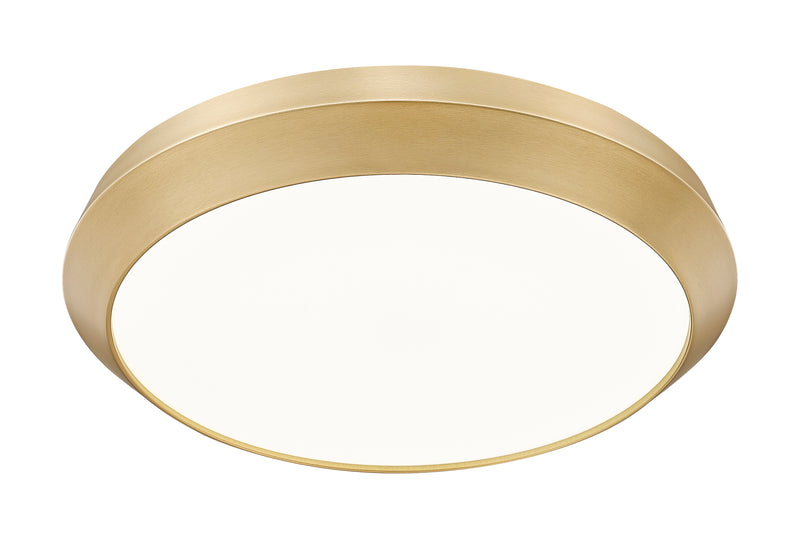 Quasars 1 Light 20" Flush Mount in Modern Gold