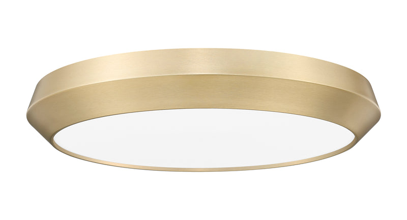 Quasars 1 Light 20" Flush Mount in Modern Gold