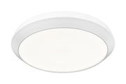 Quasars 1 Light 20" Flush Mount in Matte White