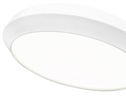 Quasars 1 Light 20" Flush Mount in Matte White