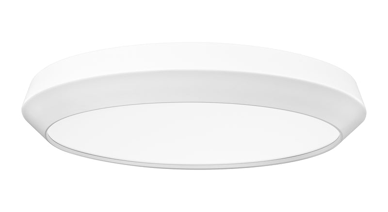 Quasars 1 Light 20" Flush Mount in Matte White