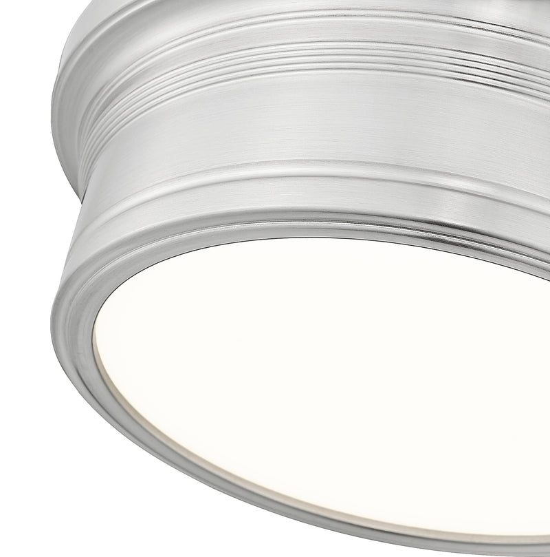 Bentley 1 Light 12" Flush Mount in Brushed Nickel