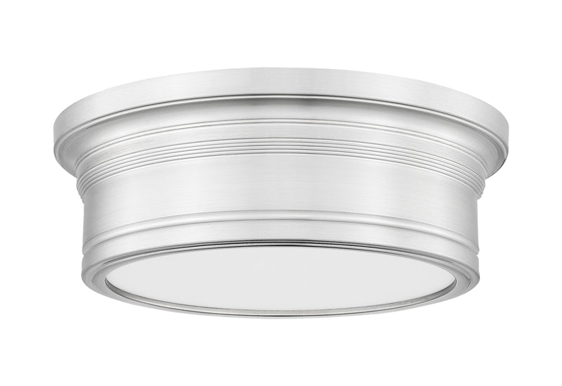 Bentley 1 Light 12" Flush Mount in Brushed Nickel