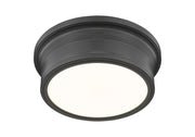 Bentley 1 Light 12" Flush Mount in Matte Black