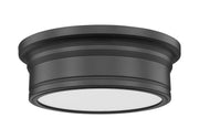 Bentley 1 Light 12" Flush Mount in Matte Black