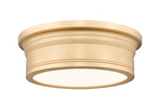 Bentley 1 Light 12" Flush Mount in Modern Gold