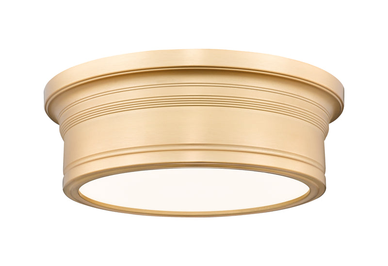 Bentley 1 Light 12" Flush Mount in Modern Gold