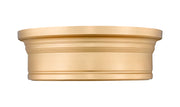 Bentley 1 Light 12" Flush Mount in Modern Gold