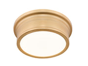 Bentley 1 Light 12" Flush Mount in Modern Gold