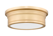 Bentley 1 Light 12" Flush Mount in Modern Gold