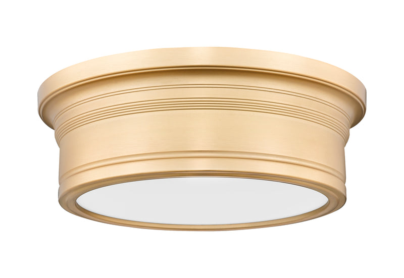 Bentley 1 Light 12" Flush Mount in Modern Gold
