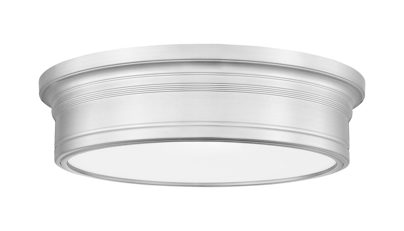 Bentley 1 Light 16" Flush Mount in Brushed Nickel