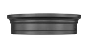 Bentley 1 Light 16" Flush Mount in Matte Black