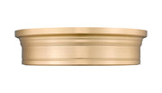 Bentley 1 Light 16" Flush Mount in Modern Gold