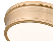 Bentley 1 Light 16" Flush Mount in Modern Gold