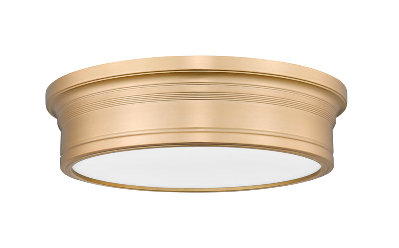 Bentley 1 Light 16" Flush Mount in Modern Gold