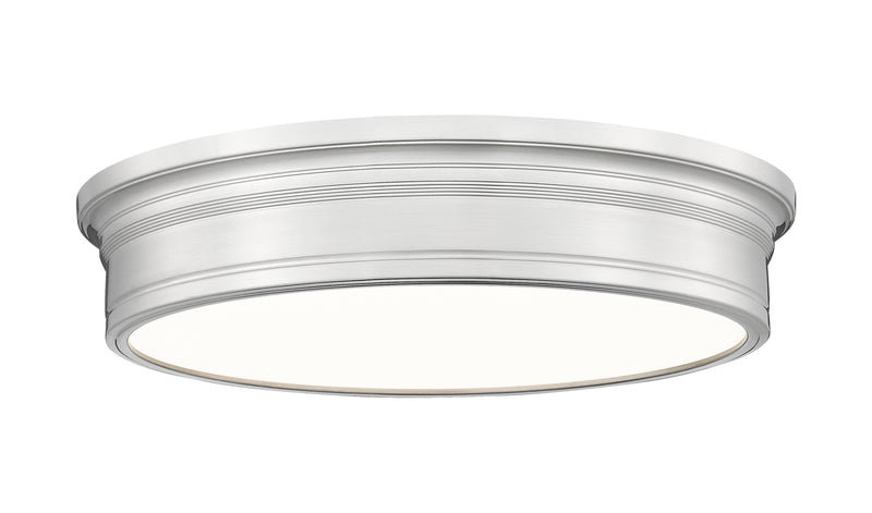 Bentley 1 Light 20" Flush Mount in Brushed Nickel