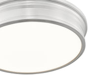 Bentley 1 Light 20" Flush Mount in Brushed Nickel