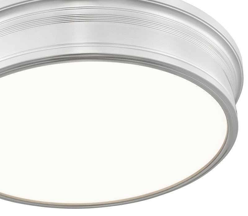 Bentley 1 Light 20" Flush Mount in Brushed Nickel