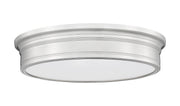Bentley 1 Light 20" Flush Mount in Brushed Nickel