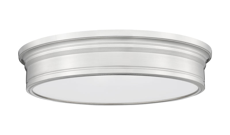 Bentley 1 Light 20" Flush Mount in Brushed Nickel