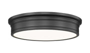 Bentley 1 Light 20" Flush Mount in Matte Black