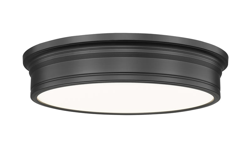 Bentley 1 Light 20" Flush Mount in Matte Black