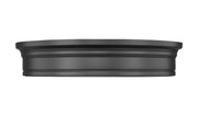 Bentley 1 Light 20" Flush Mount in Matte Black