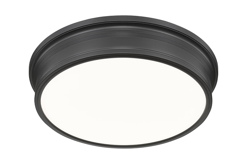 Bentley 1 Light 20" Flush Mount in Matte Black