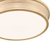 Bentley 1 Light 20" Flush Mount in Modern Gold