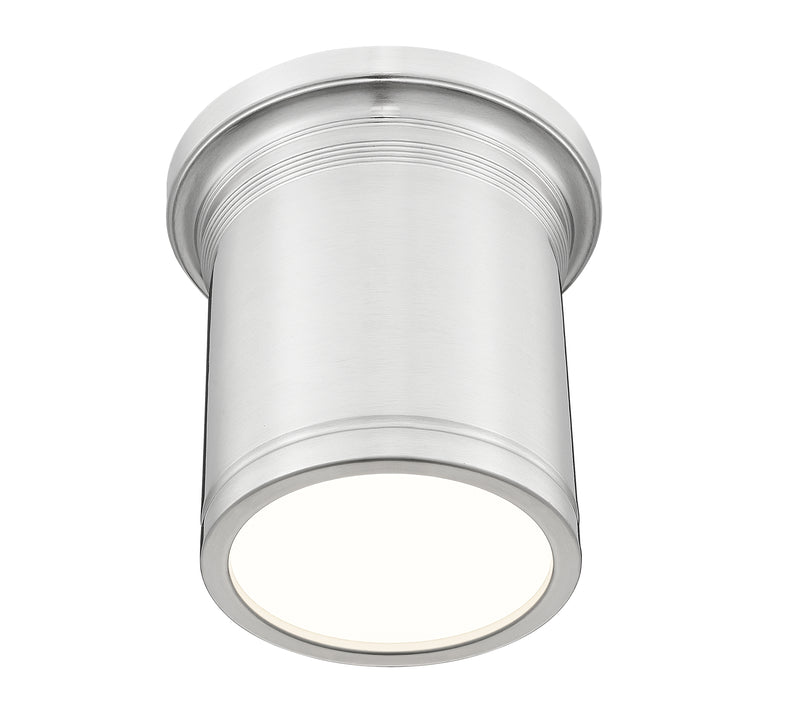Bentley 1 Light 8" Flush Mount in Brushed Nickel