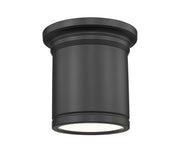 Bentley 1 Light 8" Flush Mount in Matte Black