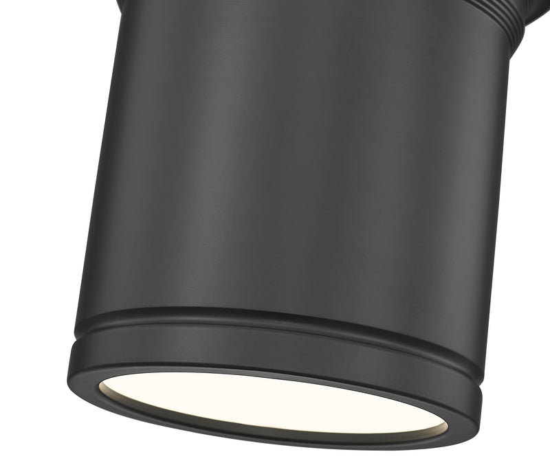 Bentley 1 Light 8" Flush Mount in Matte Black