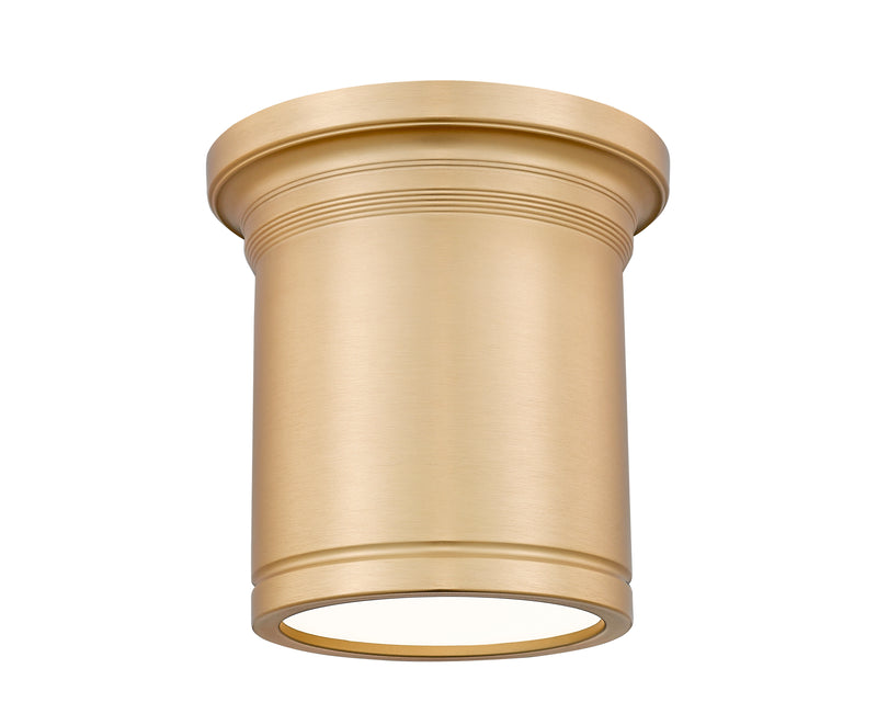 Bentley 1 Light 8" Flush Mount in Modern Gold