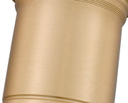 Bentley 1 Light 8" Flush Mount in Modern Gold