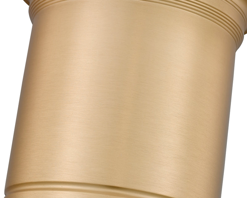 Bentley 1 Light 8" Flush Mount in Modern Gold