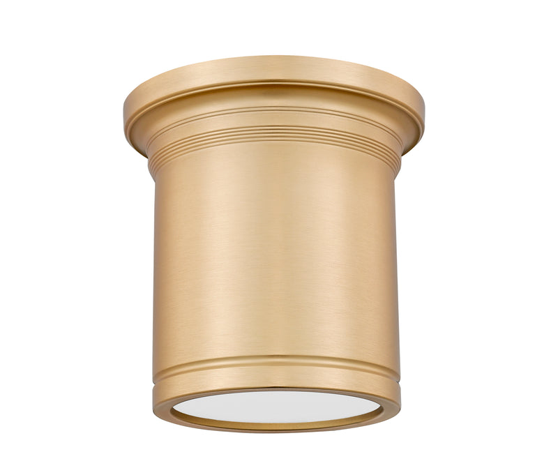 Bentley 1 Light 8" Flush Mount in Modern Gold